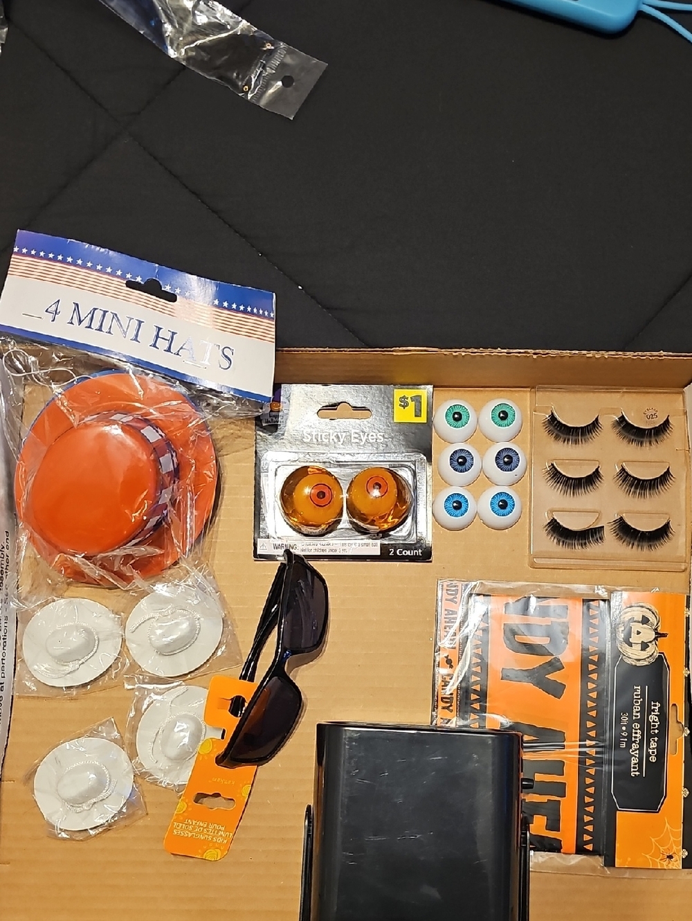 Craft Bundle 🎃 Mini Hats, Lashes, Sunglasses, Props, LED Light 🎆